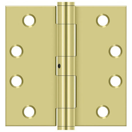 Deltana S44NRP/US3 polished brass door hinge