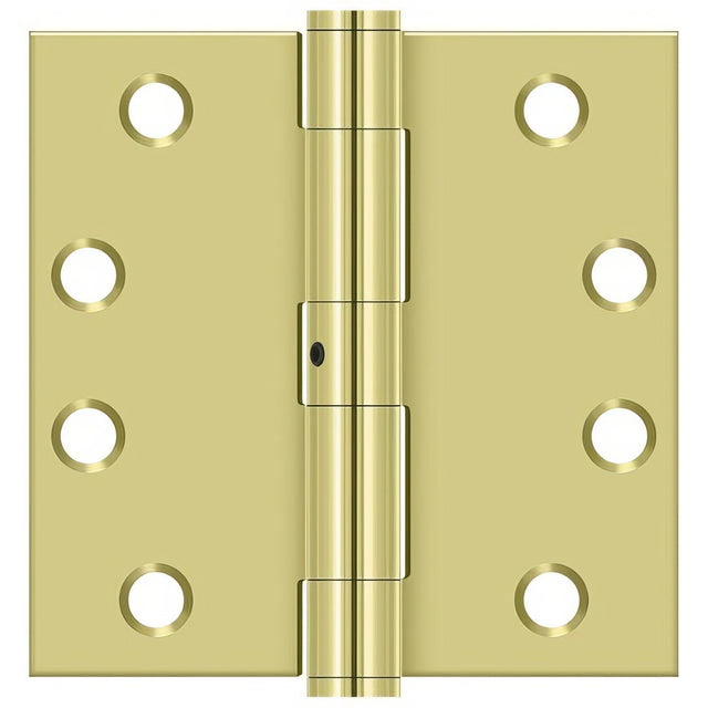 Deltana S44NRP/US3 polished brass door hinge