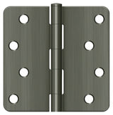 Deltana S44R415A antique nickel door hinge