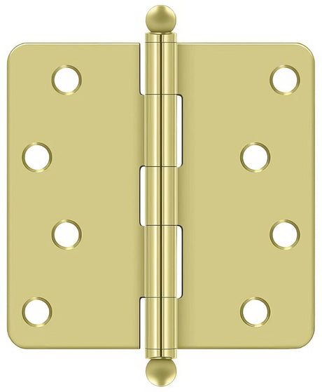Deltana S44R43-BT polished brass door hinge