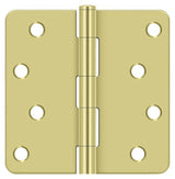 Deltana S44R43 polished brass door hinge