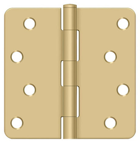 Deltana S44R44 brushed brass door hinge