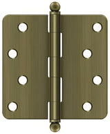 Deltana S44R45-BT antique brass door hinge