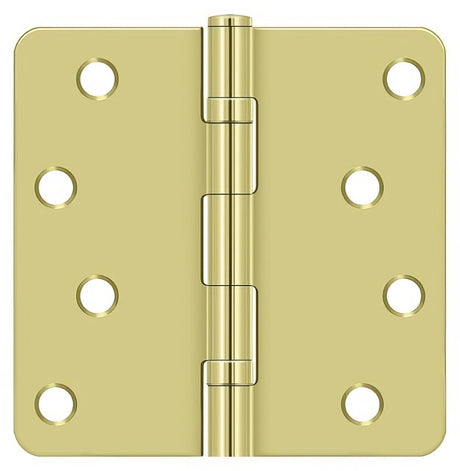 Deltana S44R4BB3 polished brass door hinge