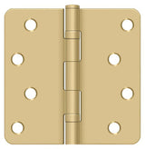 Deltana S44R4BB4 brushed brass door hinge