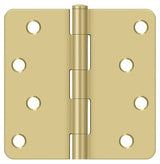 Deltana S44R4BK3/4 polished brass / brushed brass door hinge