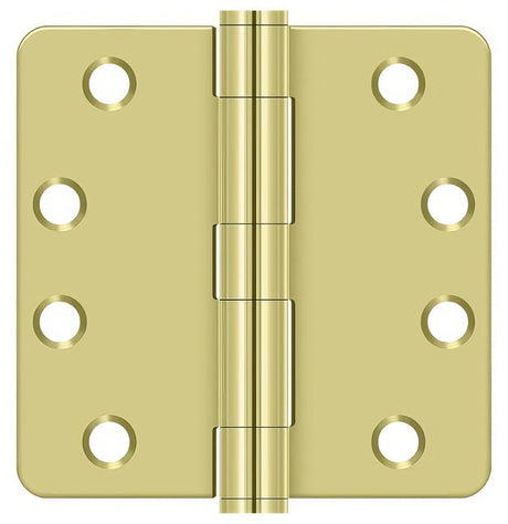 Deltana S44R4HD3 polished brass door hinge