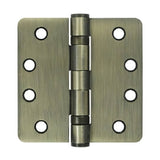 Deltana S44R4HDB5 antique brass door hinge