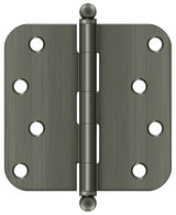 Deltana S44R515A-BT antique nickel door hinge