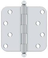 Deltana S44R526-BT polished chrome door hinge