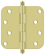 Deltana S44R53-BT polished brass door hinge