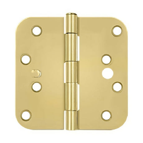 Deltana S44R53-SEC polished brass door hinge