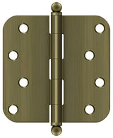 Deltana S44R55-BT antique brass door hinge
