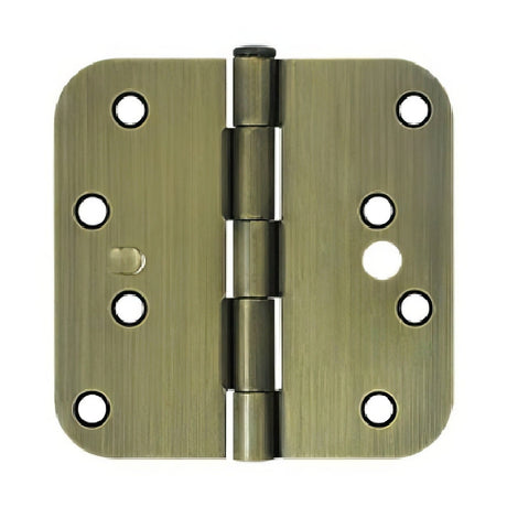 Deltana S44R55-SEC antique brass door hinge