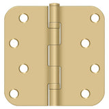 Deltana S44R5BB4 brushed brass door hinge