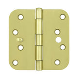 Deltana S44R5BK4S satin brass door hinge