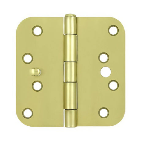 Deltana S44R5BK4S satin brass door hinge