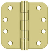 Deltana S44R5HDB3 polished brass door hinge