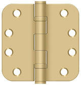 Deltana S44R5HDB4 brushed brass door hinge
