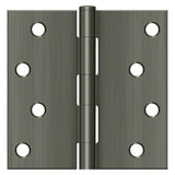Deltana S44U15A-R antique nickel door hinge