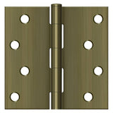 Deltana S44U5-R antique brass door hinge