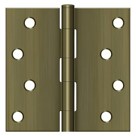 Deltana S44U5-R antique brass door hinge