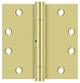 Deltana S45BBNU3 polished brass door hinge