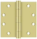 Deltana S45BBU3 polished brass door hinge