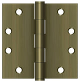 Deltana S45U5 antique brass door hinge