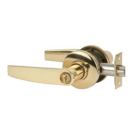 Schlage Commercial S51PJUP605 polished brass keyed entry door lever