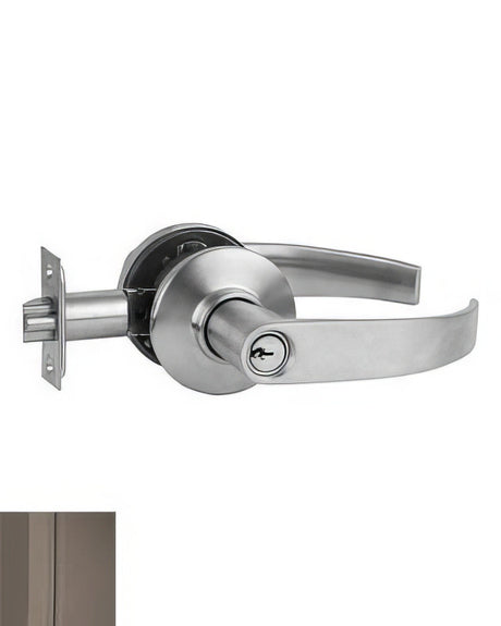 Schlage S51PNEP613 Neptune keyed entry keyed entry door lever, additional view