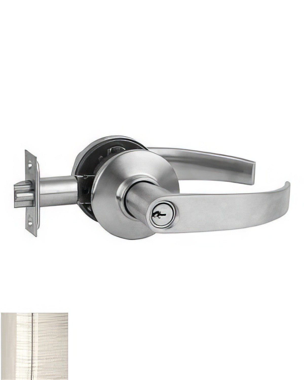 Schlage Commercial S51PNEP619 satin nickel keyed entry door lever