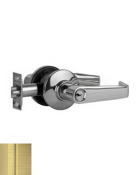 Schlage S51PSAT609 Saturn keyed entry keyed entry door lever, additional view
