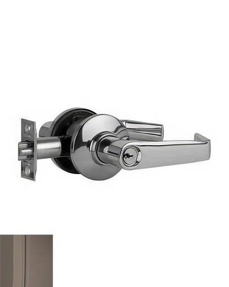 Schlage S51PSAT613 Saturn keyed entry keyed entry door lever, additional view