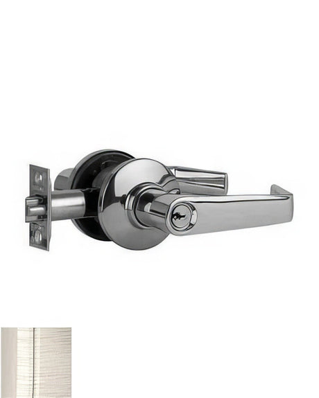 Schlage S51PSAT619 Saturn keyed entry keyed entry door lever, additional view