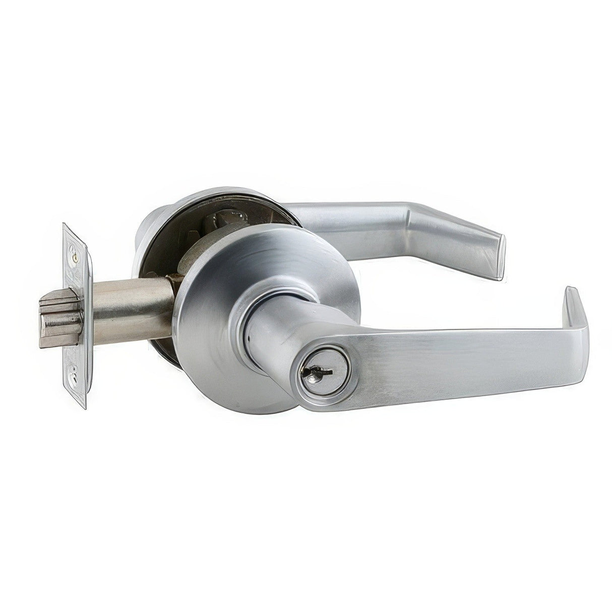 Schlage Commercial S51PSAT626 satin chrome keyed entry door lever