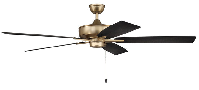 Craftmade S60SB5-60BWNFB satin brass ceiling fan blades included