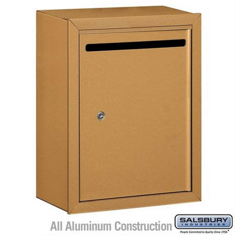 Salsbury Industries 2240BP 2240-P Letter Box Surface Mounted Private Access Brass