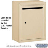 Salsbury Industries 2240SU 2240-U Letter Box Standard Surface Mounted USPS Access Sandstone