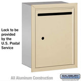 Salsbury Industries 2245SU 2245-U Letter Box Standard Recessed Mounted USPS Access Sandstone