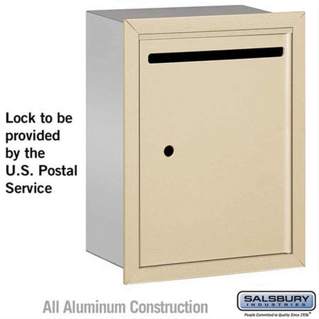 Salsbury Industries 2245SU 2245-U Letter Box Standard Recessed Mounted USPS Access Sandstone