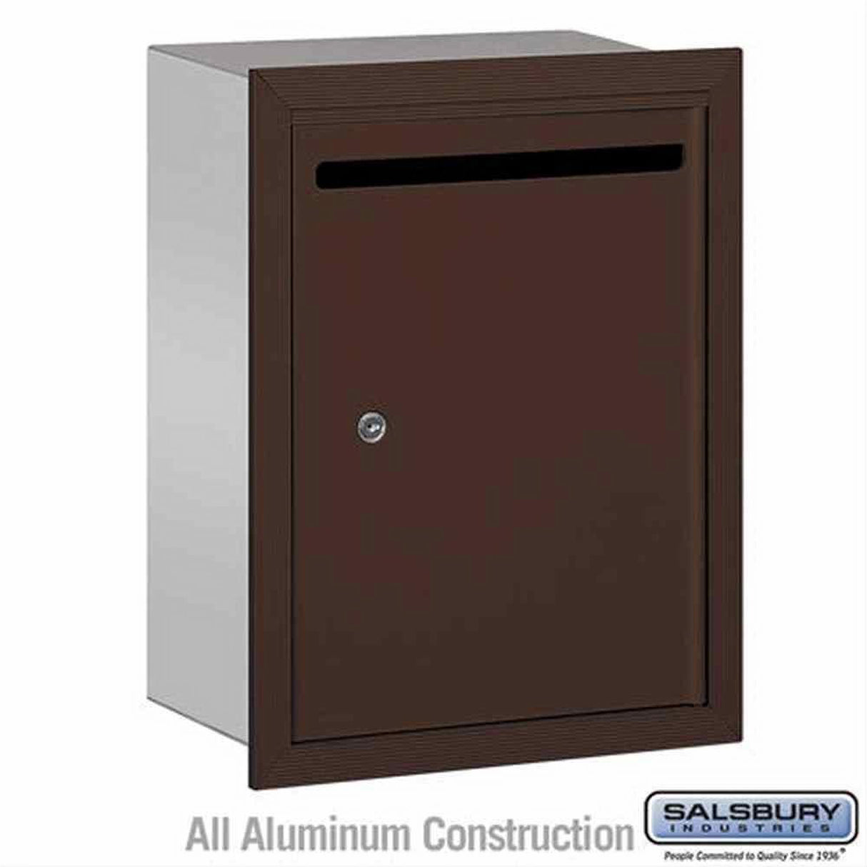 Salsbury Industries 2245ZP 2245-P Letter Box Recessed Mounted Private Access Bronze