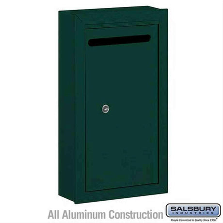 Salsbury Industries 2260GP 2260-P Letter Box Surface Mounted Private Access Green