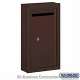 Salsbury Industries 2260ZP 2260-P Letter Box Surface Mounted Private Access Bronze
