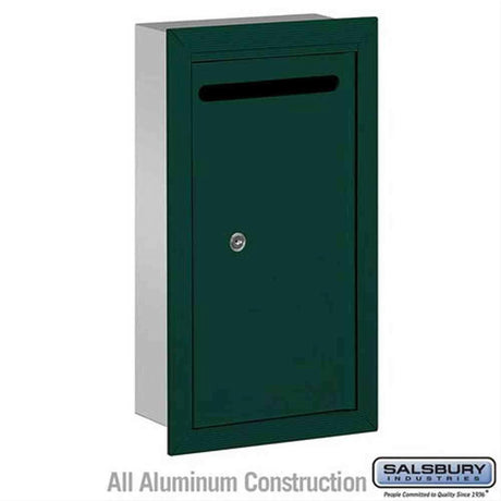 Salsbury Industries 2265GP 2265-P Letter Box Recessed Mounted Private Access Green