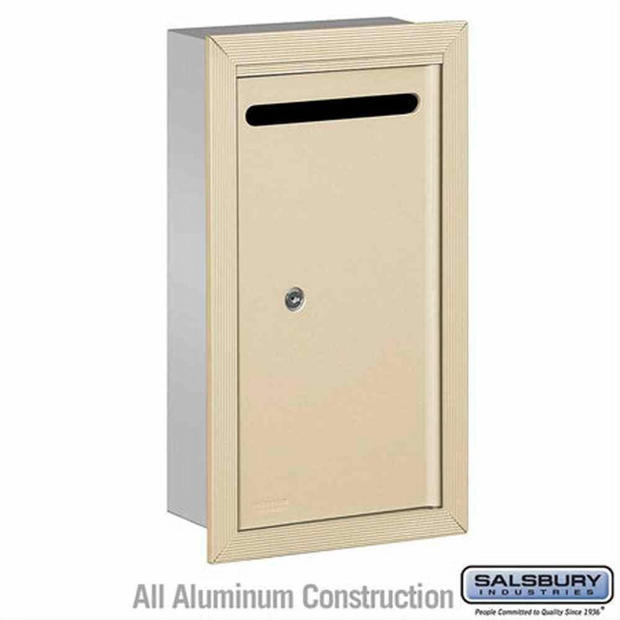 Salsbury Industries 2265SP 2265-P Letter Box Recessed Mounted Private Access Sandstone