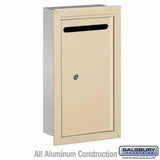 Salsbury Industries 2265SP 2265-P Letter Box Recessed Mounted Private Access Sandstone
