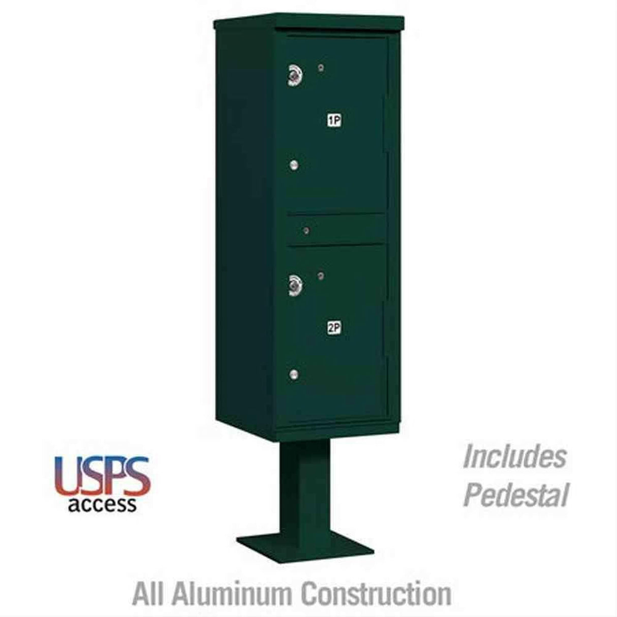 Salsbury Industries 3302-U Outdoor Parcel Locker 2 Compartments USPS Access