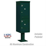 Salsbury Industries 3302-U Outdoor Parcel Locker 2 Compartments USPS Access