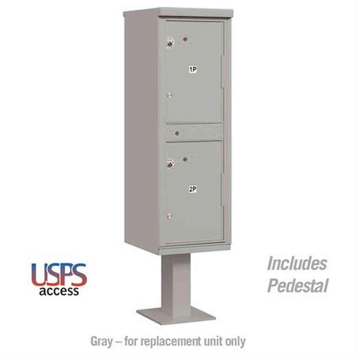 Salsbury Industries 3302-U Outdoor Parcel Locker 2 Compartments USPS Access